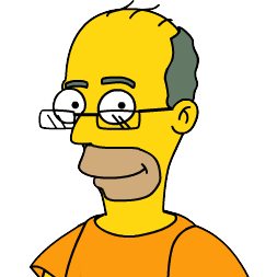 A Simpsons illustration of Doug.