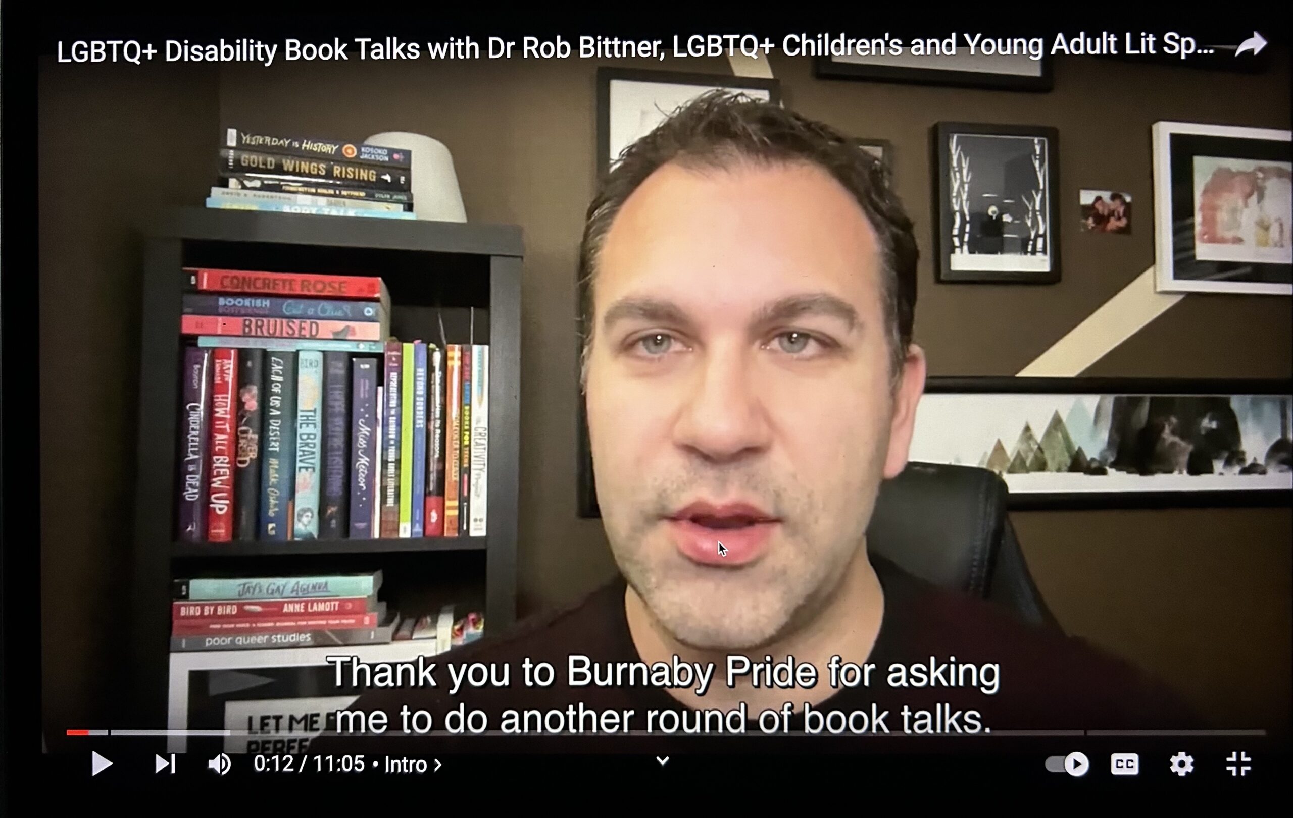 Screenshot of Rob Bittner's YouTube Video